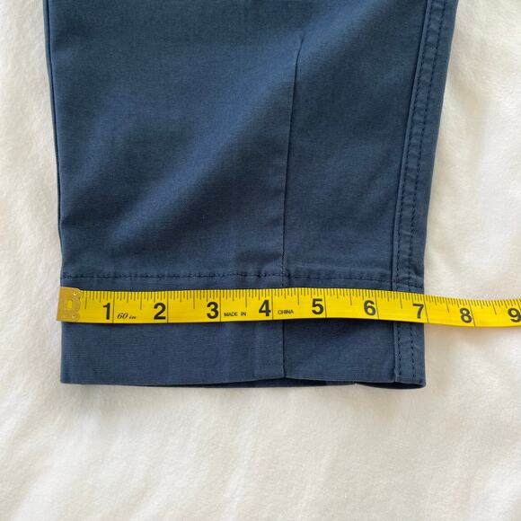 AYR NWT The Bam Prussian Blue Baby Barrel Leg Cotton Pleated Pants, Size 4 - Picture 12 of 14